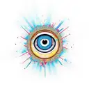 Evil Eye tattoo design idea