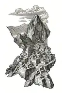 Machu Picchu tattoo design idea