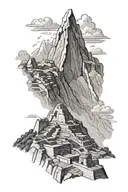 Machu Picchu tattoo design idea