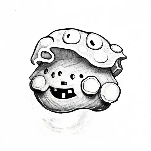 Minecraft mushroom stew combined With this smiley face :^)  tattoo design idea