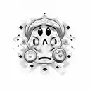 Minecraft mushroom stew combined With this smiley face :^)  tattoo design idea