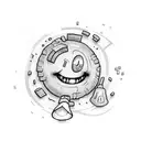 Minecraft mushroom stew combined With this smiley face :^)  tattoo design idea