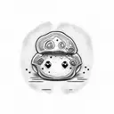 Minecraft mushroom stew combined With this smiley face :^)  tattoo design idea