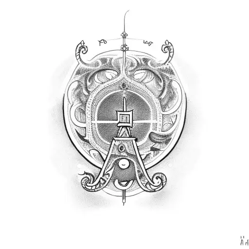 portugal with holy light tattoo design idea