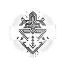 text sweet poison in cyber tribal style tattoo design idea