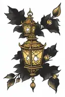 floating lanterns tattoo design idea