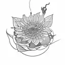 Venus flytrap tattoo design idea