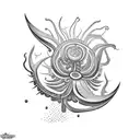 Venus flytrap tattoo design idea