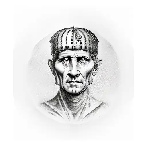julius caesar tattoo design idea