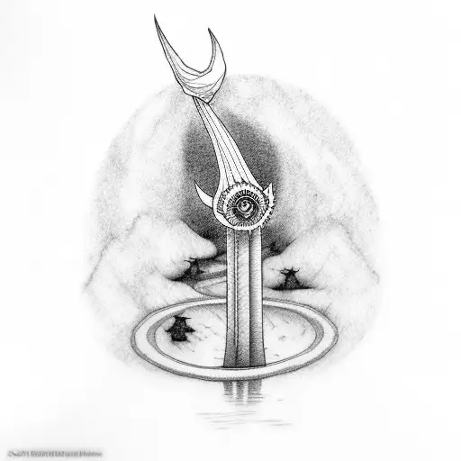 The Horn of Eld from the dark tower book series tattoo design idea