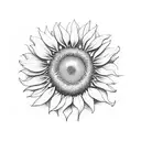 sunflower semicolon  tattoo design idea