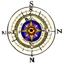 one piece compass tattoo design idea