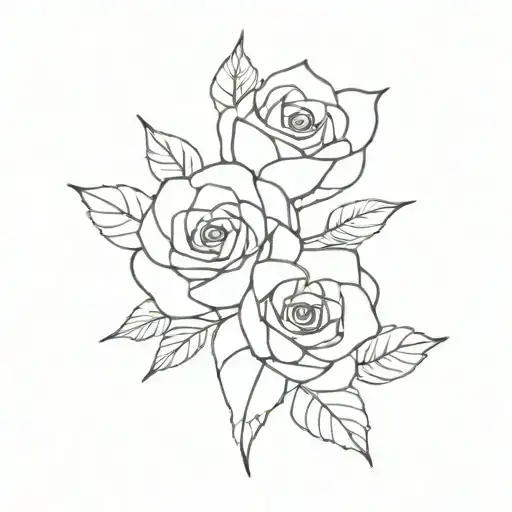 Iyla rose tattoo design idea