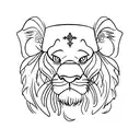 simba tattoo design idea