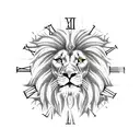 Ankh Symbol,rose,lion,butterfly, scared heart,clock tattoo design idea