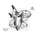 orca tattoo design idea
