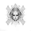 mulher indio tattoo design idea