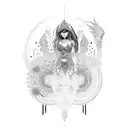 mulher indio tattoo design idea