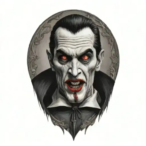 Dracula tattoo design idea