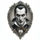 Dracula tattoo design idea