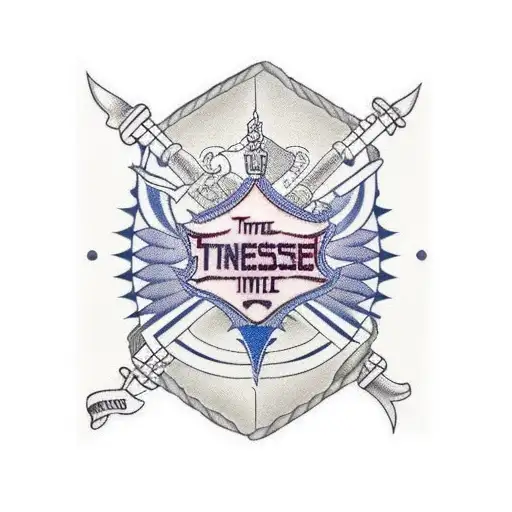 Tennessee state outline with a unique design on the inside for a male forearm tattoo design idea