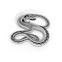 snake that its tail is a jiu jitsu black belt tattoo design idea
