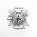flash icon tattoo design idea