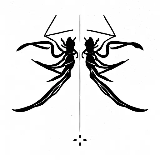 Scorpio and Pisces tattoo design idea