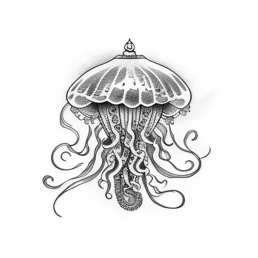 jelly fish tattoo design idea