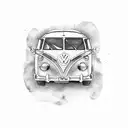 VW Bus mit ergen tattoo design idea