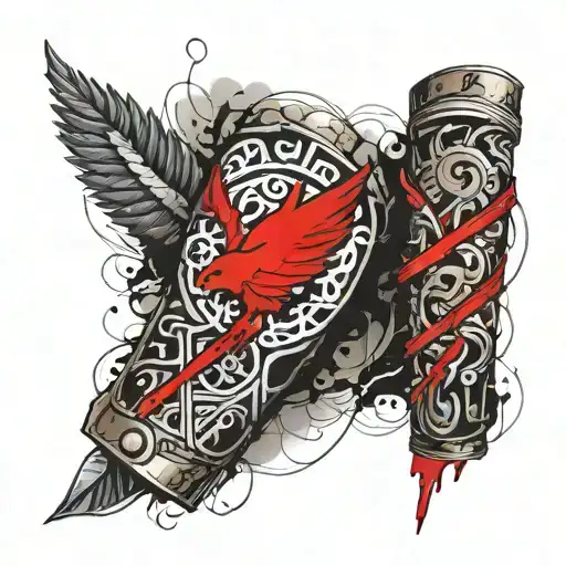 bracers with scandinavian patterns of ancient slavs tattoo design idea