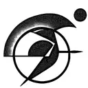 Sagittarius symbol and jupiter glyph tattoo design idea