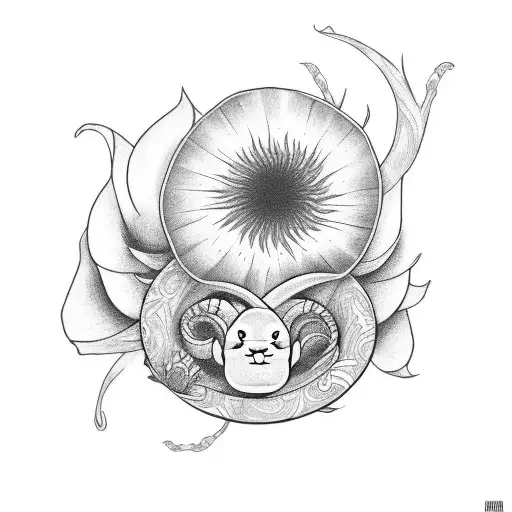o haku de a viagem de chihiro com flores tattoo design idea