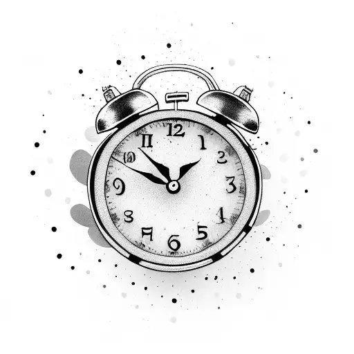 flowers with three clocks and baby footprints and birthdays tattoo design idea