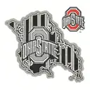 outline of Ohio state logo tattoo design idea