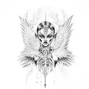 fallen Angel tattoo design idea