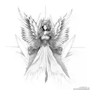 fallen Angel tattoo design idea