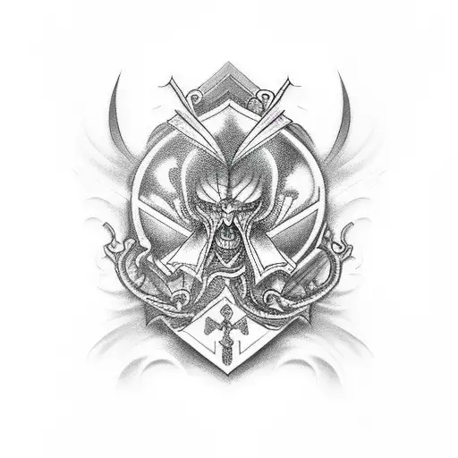 wizard tattoo design idea