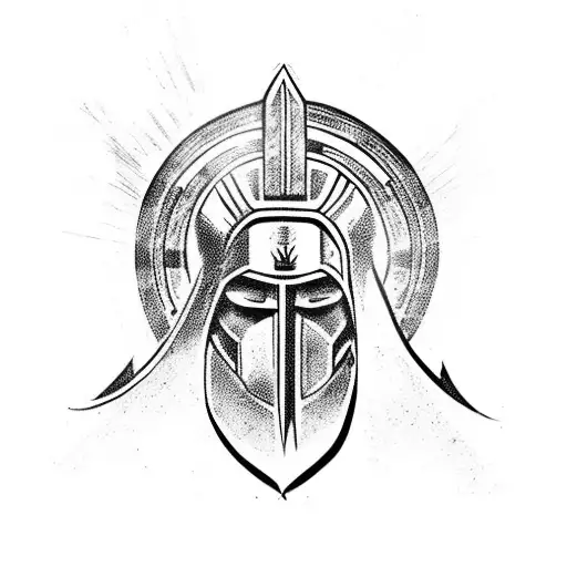 spartan  tattoo design idea
