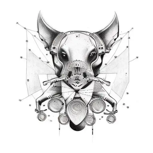 a tattoo that means friendship, electronic parties, bohemian life, Nordic style tattoo design idea