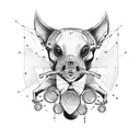 a tattoo that means friendship, electronic parties, bohemian life, Nordic style tattoo design idea