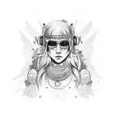 a tattoo that means friendship, electronic parties, bohemian life, Nordic style tattoo design idea