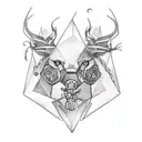 a tattoo that means friendship, electronic parties, bohemian life, Nordic style tattoo design idea