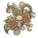 leather tooling  tattoo design idea