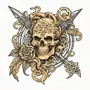 leather tooling  tattoo design idea