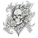 leather tooling  tattoo design idea