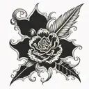 leather tooling  tattoo design idea