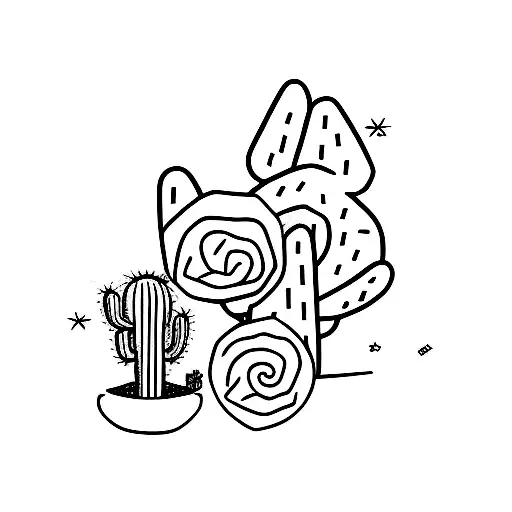 cactus jack tattoo design idea