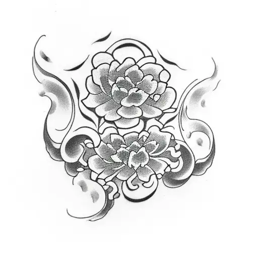 number eighteen tattoo design idea