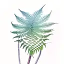 Fern Tree tattoo design idea